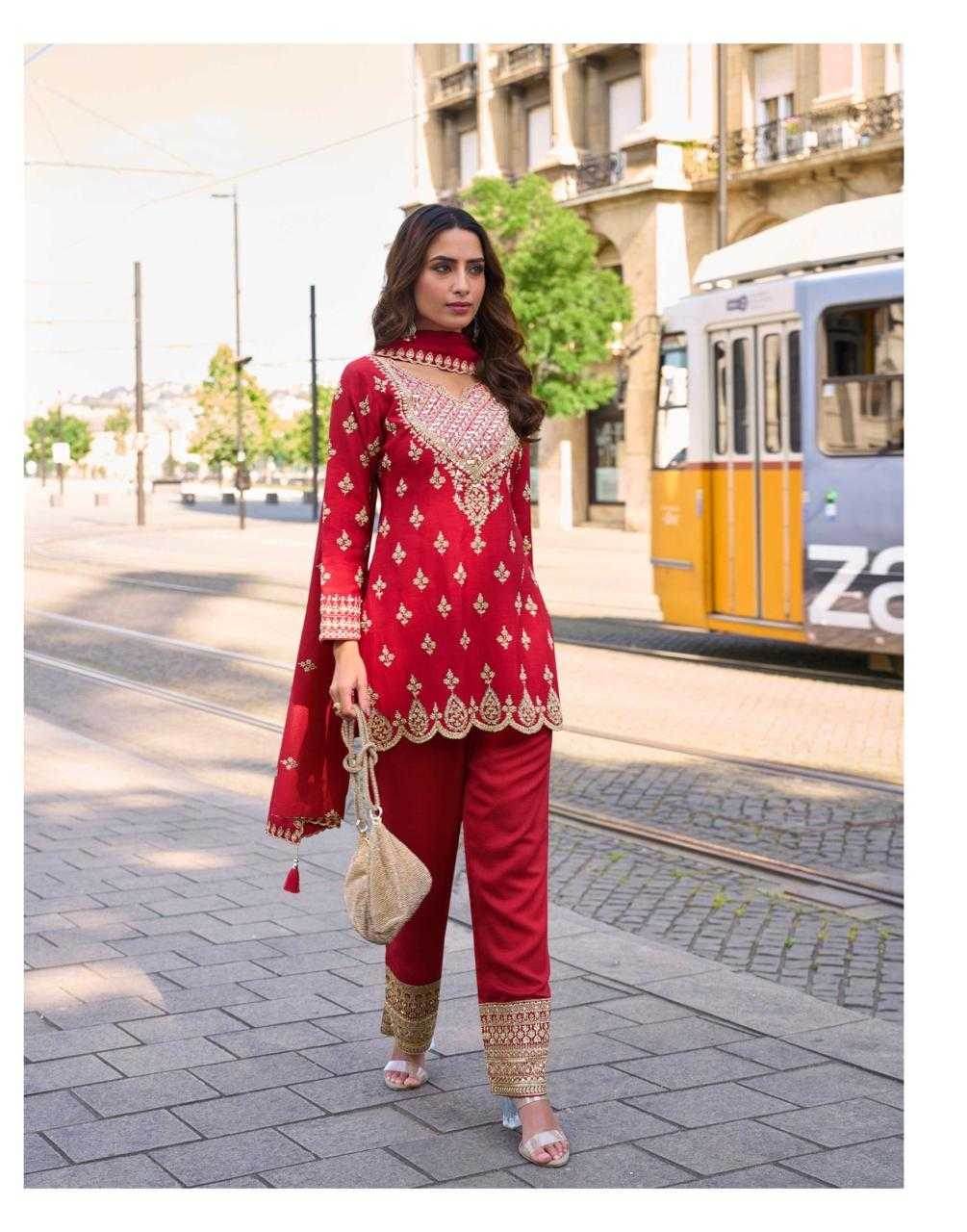 Simar silk Palazzo Ladies Silk Party Wear Dresses - MYLUXURY LANE ENTERPRISE